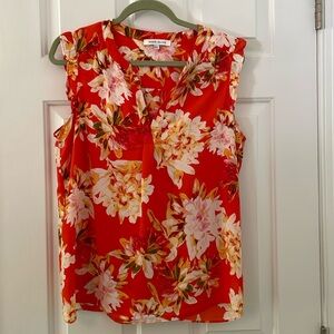Rose & Olive sleeveless blouse. Size L